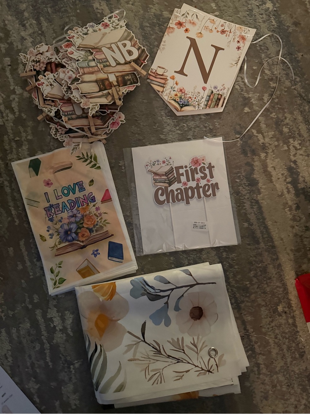 First Chapter Birthday Decor